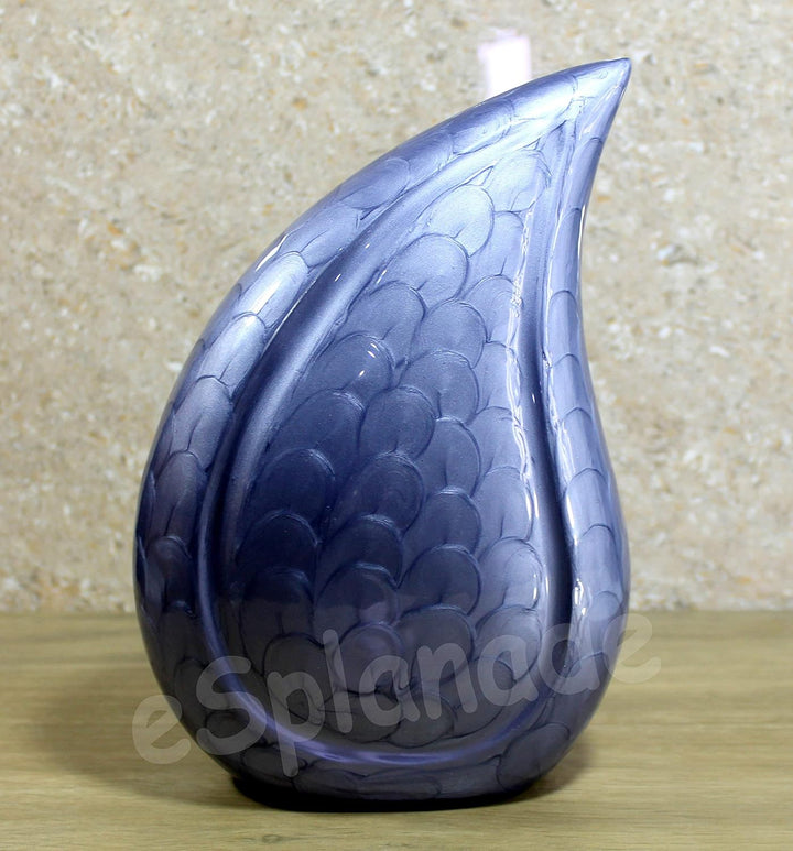 eSplanade Teardrop Urne Memorial Container Jar Pot | Feuerbestattungsurnen | Urnen aus Metall | Best