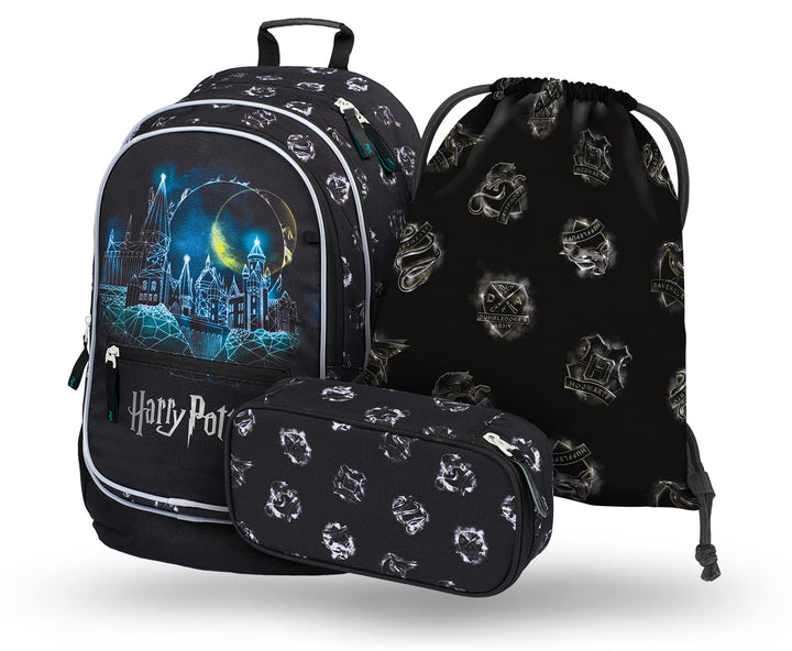 Baagl Schulrucksack Set Jungen Mädchen 3 Teilig, Schultasche für Grundschule Volksschule, Grundschul
