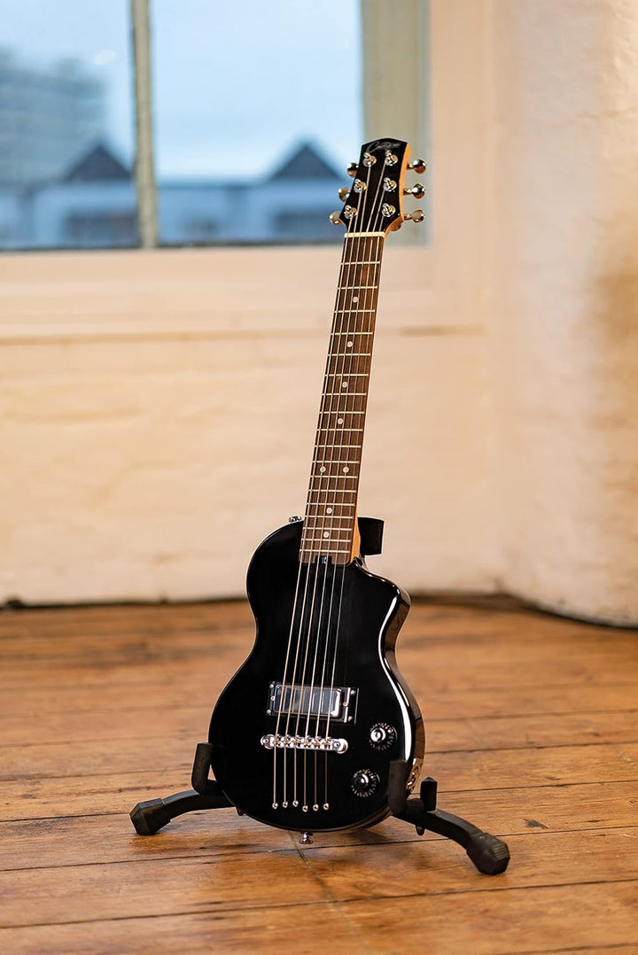 Carry-on by Blackstar Mini Jet Black E-Gitarre - Perfekt für Kinder und Erwachsene, Anfänger und Rei
