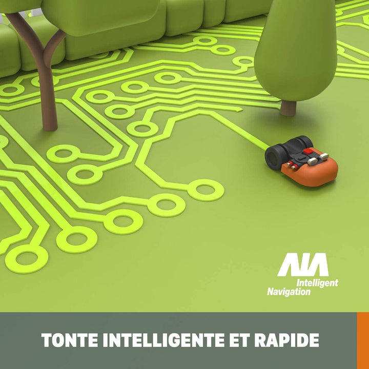 WORX Landroid L WR153E Mähroboter/Akkurasenmäher für grosse Gärten bis 1500 qm/Selbstfahrender Rasen