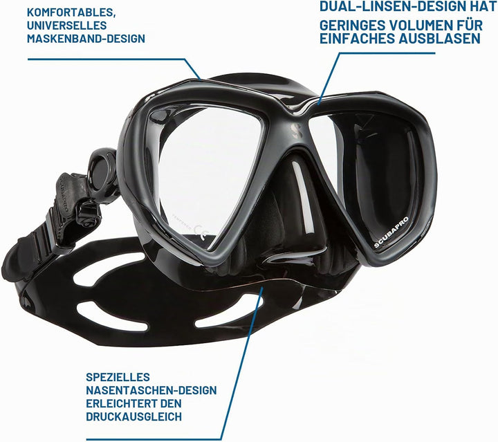 SCUBAPRO - Spectra Tauchmaske All/Black, All/Black