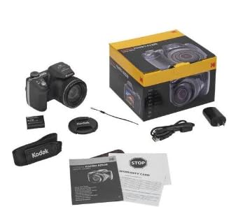 KODAK PIXPRO AZ528 Digitalkamera-Set, Blau, 2 Batterien und Tasche