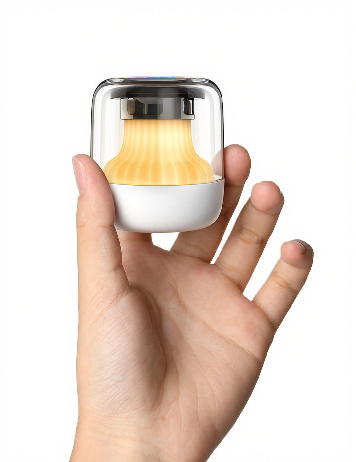 Babelio Pocket Glow White Noise Machine Baby, Verbesserte Nachtlichter mit 7 Farben, 20 nicht wieder
