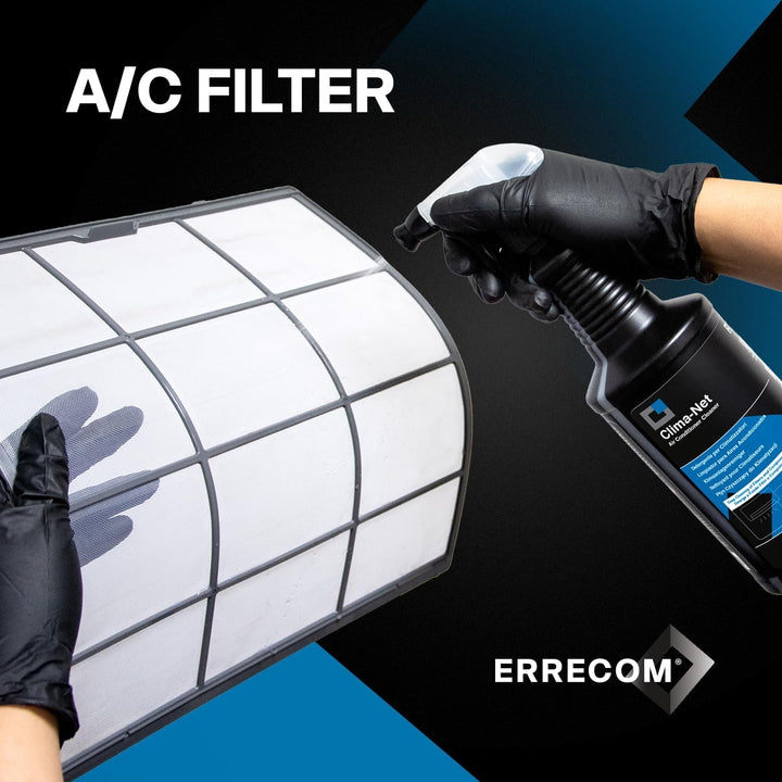 Errecom Clima-Net, Reiniger für Klimaanlagen, Filter, Lamellen und Aussengeräte, 1L Clima Net, Clima