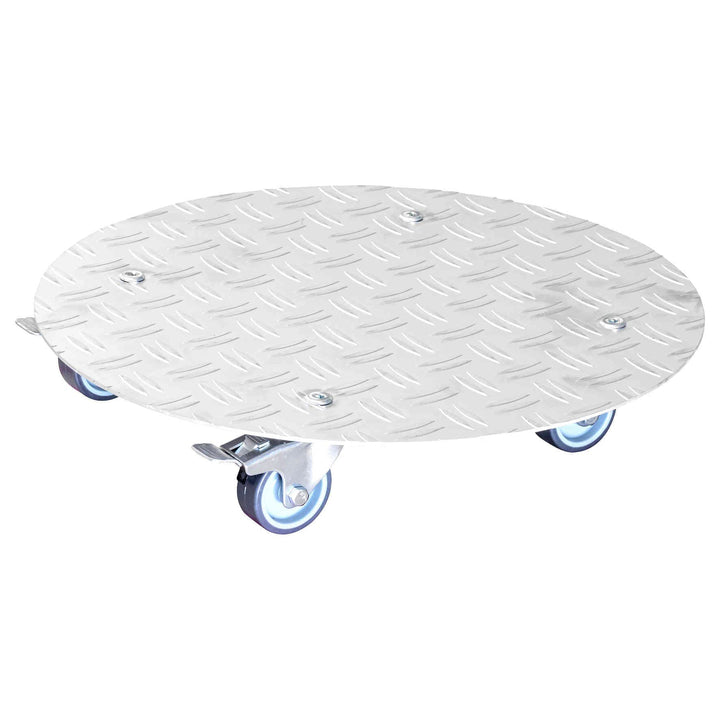 Wagner Pflanzenroller Alaska Ø 38 x 7,5 cm I Blumenroller für Aussenbereich + Innenbereich I Kübelro