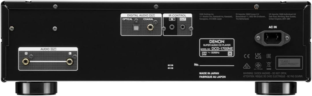 Denon DCD-1700NE HiFi CD Player, CD Spieler, Hi-Res, Unterstützung von CD, CD-R/RW, MP3, WMA und USB