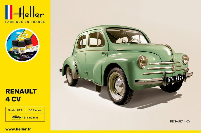 Heller 56762 Renault 4 CV Modellbausatz, grau