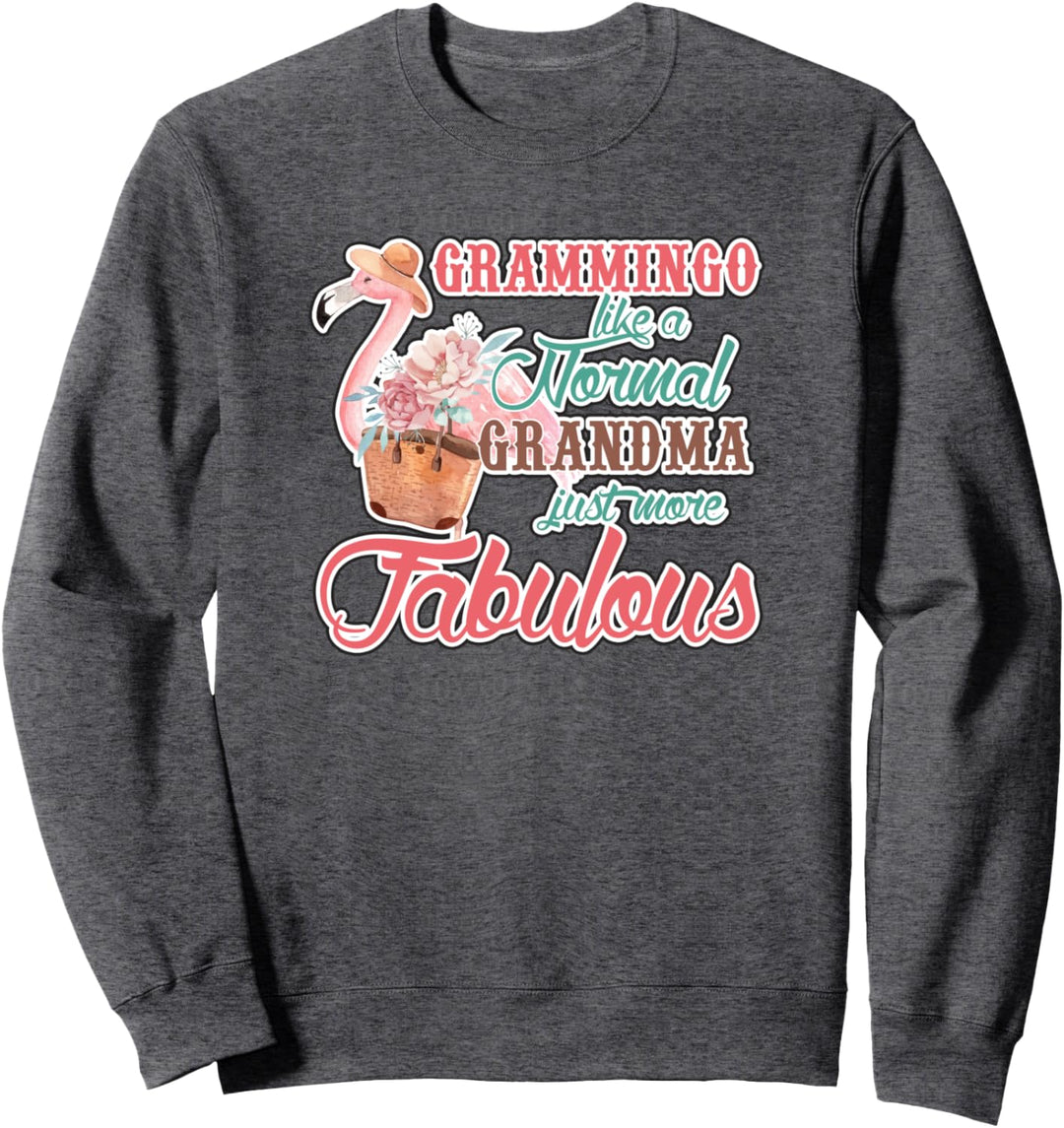 Grammingo - Fabelhafte Oma zum Muttertag des rosa Flamingos Sweatshirt