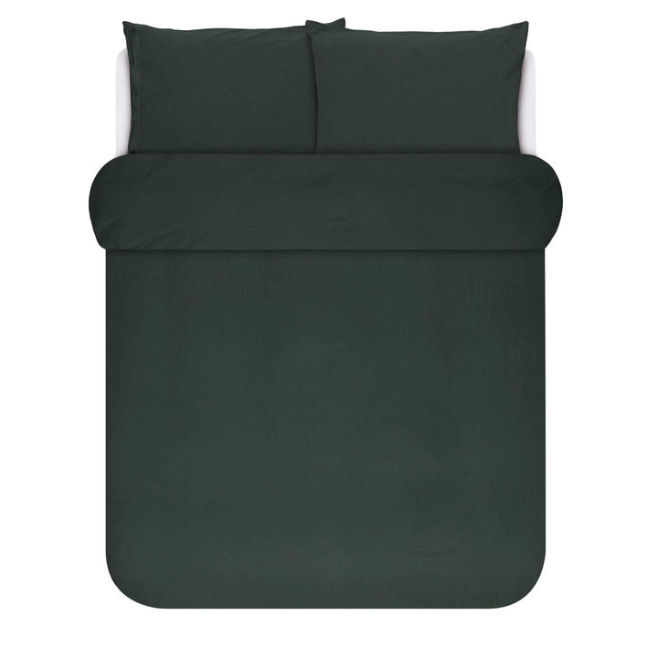 Marc O' Polo Leinen-Bettwäsche-Garnitur Valka Farbe Deep Green Grösse 200x220 2x80x80cm 200 cm x 220