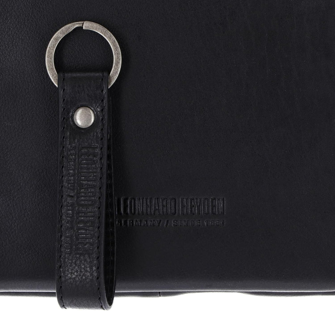 Leonhard Heyden Roma - Aktentasche 2 Fächer. mit Vortasche Leder 15" 41 cm schwarz, Schwarz