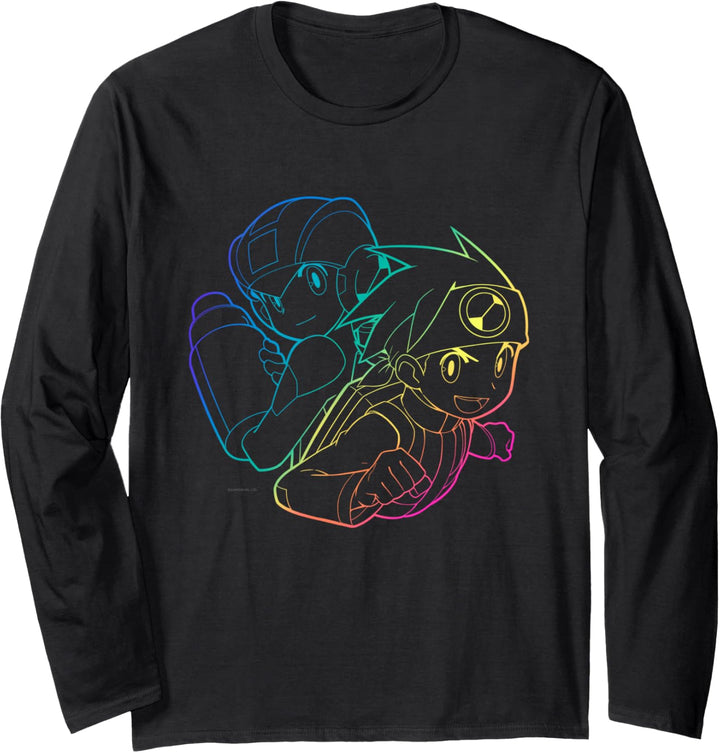 MEGA MAN BATTLE NETWORK GAMING DESIGN Langarmshirt