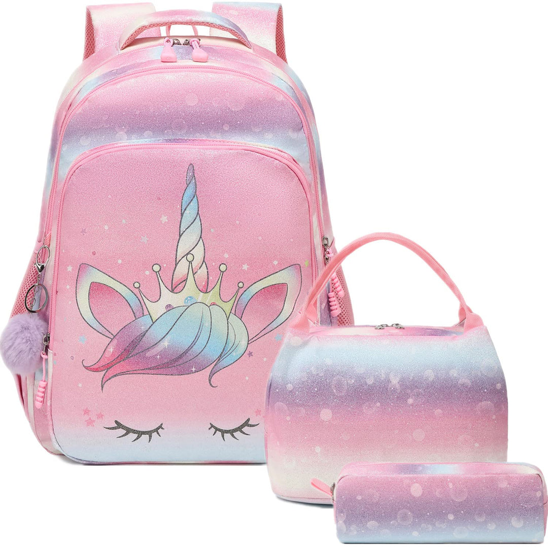 Jumpopack Schulrucksack Mädchen Rucksack Kinderrucksack Schule Mädchen Schultasche Einhorn Schulranz