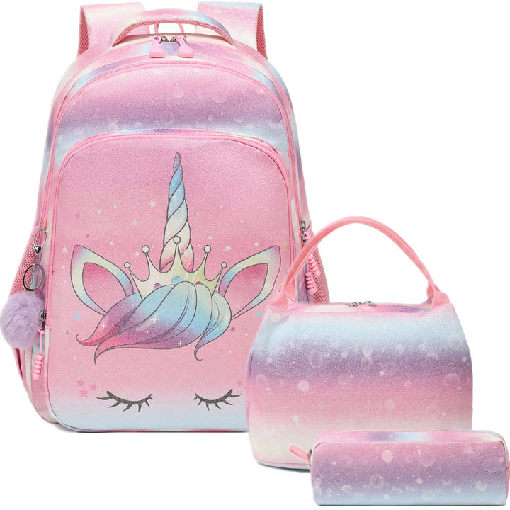 Jumpopack Schulrucksack Mädchen Rucksack Kinderrucksack Schule Mädchen Schultasche Einhorn Schulranz