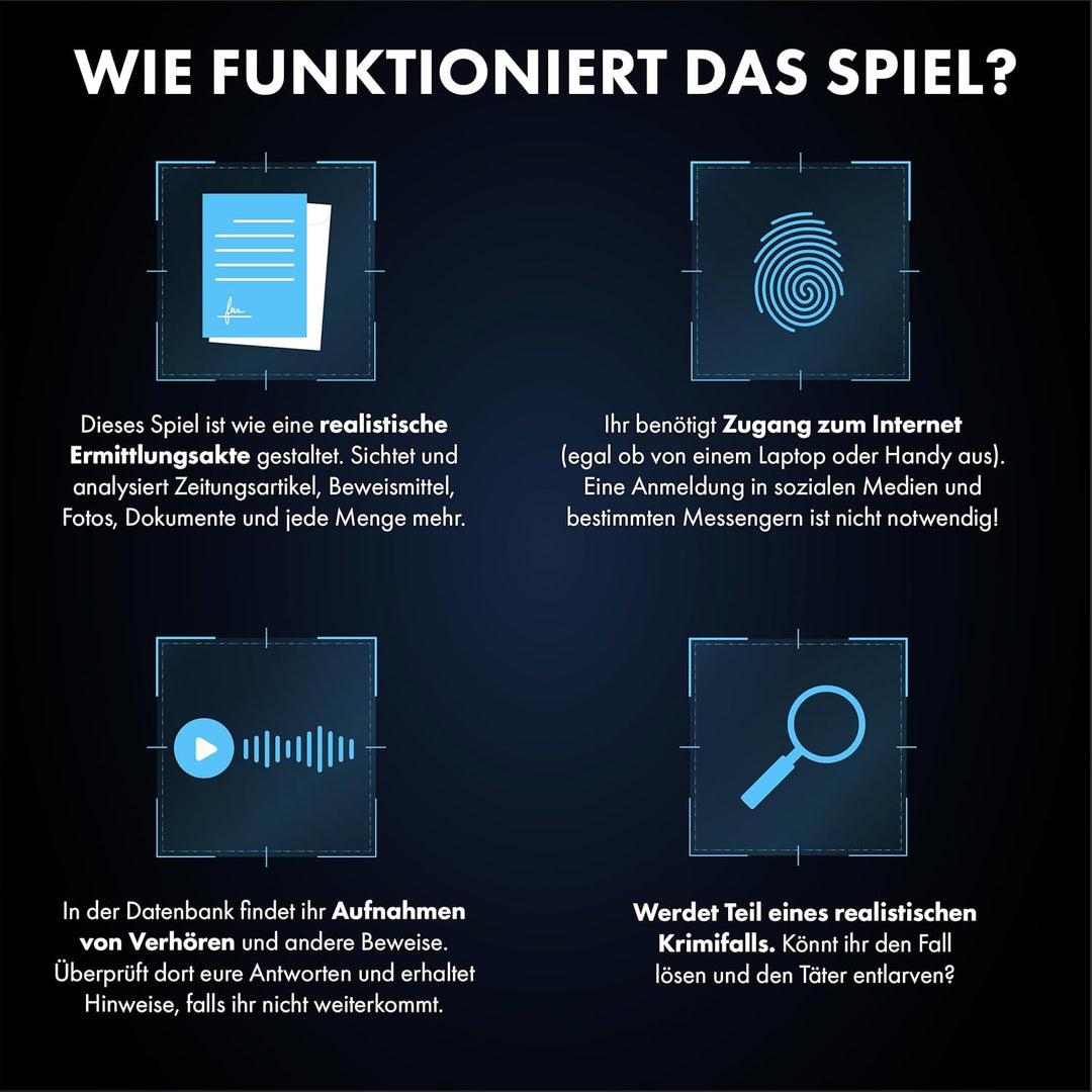X-SCAPE Cold Case Detectives - Krimispiel & Escape Room Spiel für Zuhause - Tödlicher Sommer 1998 -