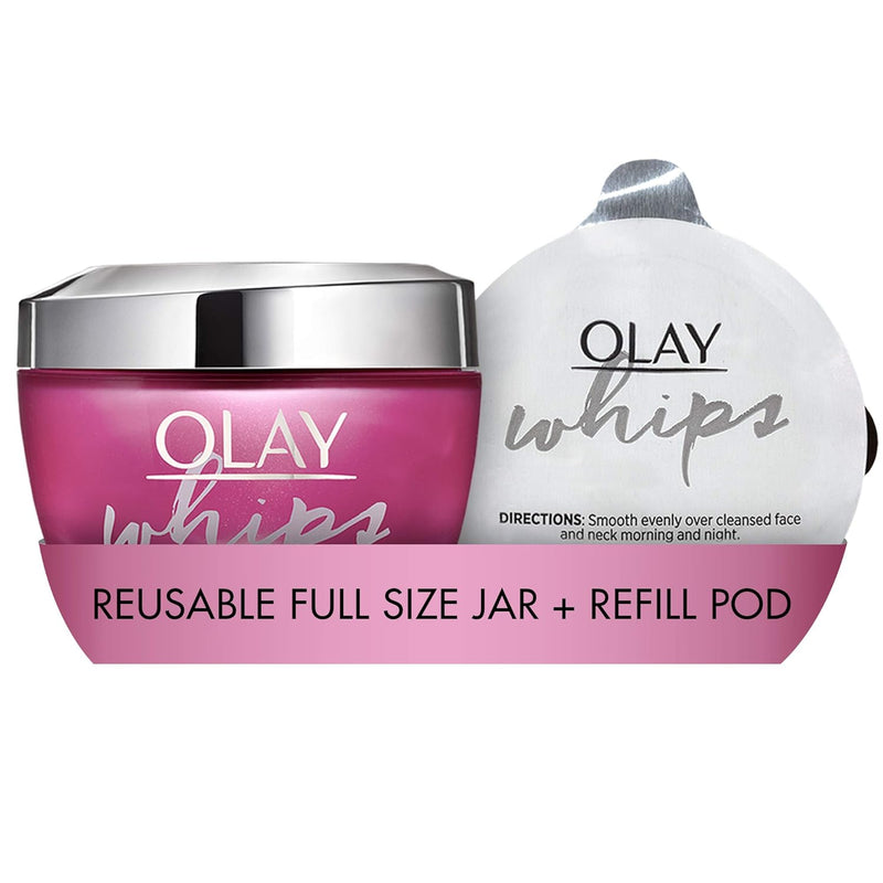 Olay Regenerist Whips 1st Ever Nachfüllbare Leichte Feuchtigkeitscreme, limitierte Auflage, 100 ml,