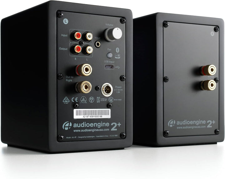 Audioengine A2+ 60W Aktiver Desktop-Lautsprecher | Integrierter DAC & Analogverstärker | Direkter US