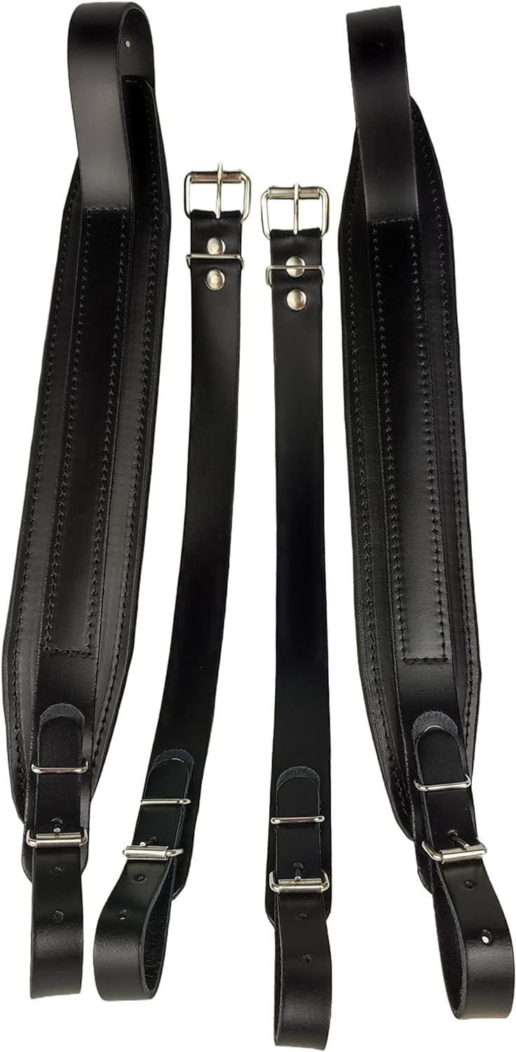 Akkordeon Gurt Leder Hochwertige 6cm Schulterriemen max bis 120 Bass