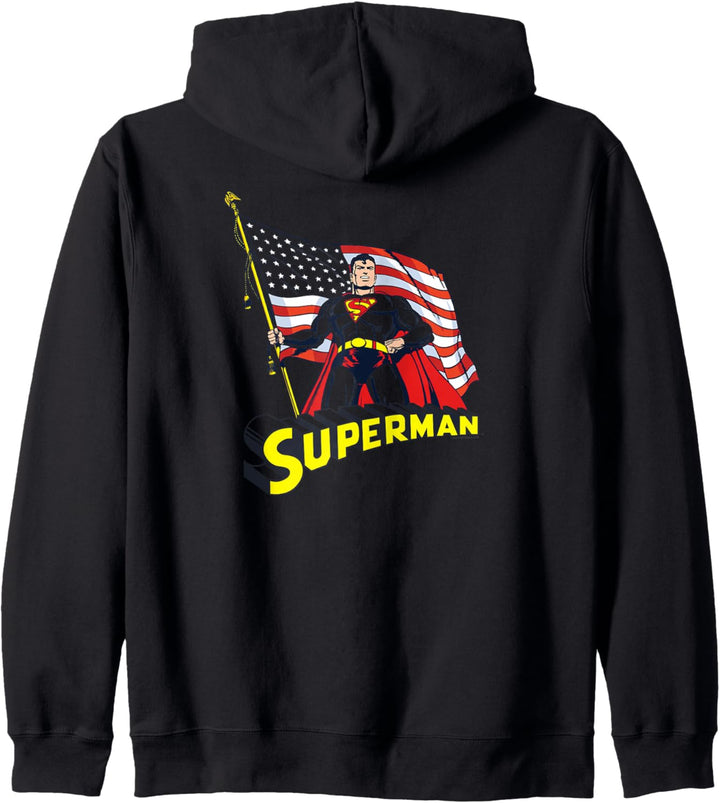 Superman American Flag Kapuzenjacke