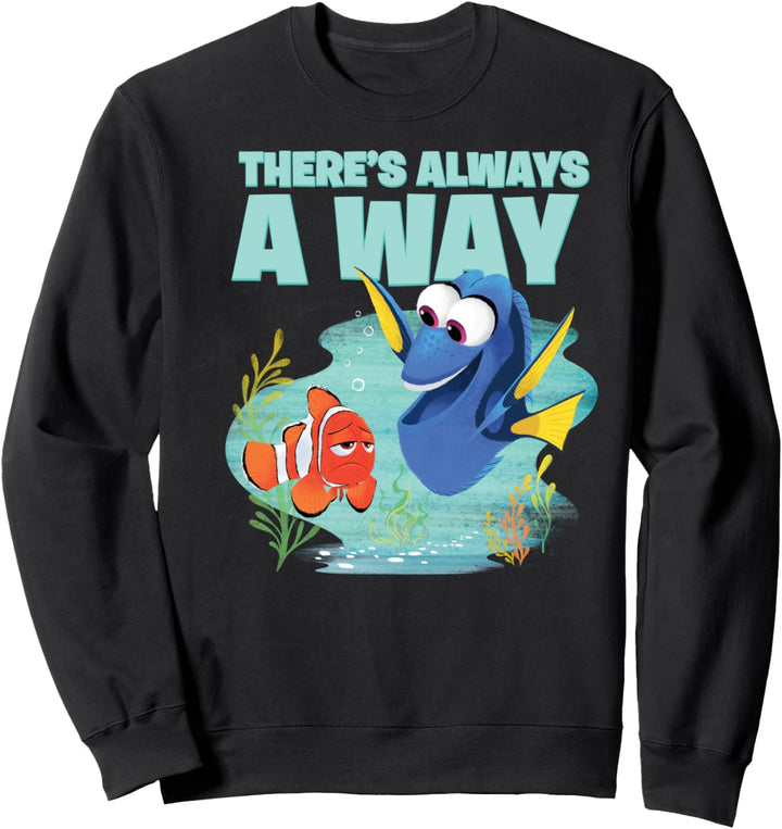 Disney Pixar Finding Dory Always A Way Inspirational Text Sweatshirt