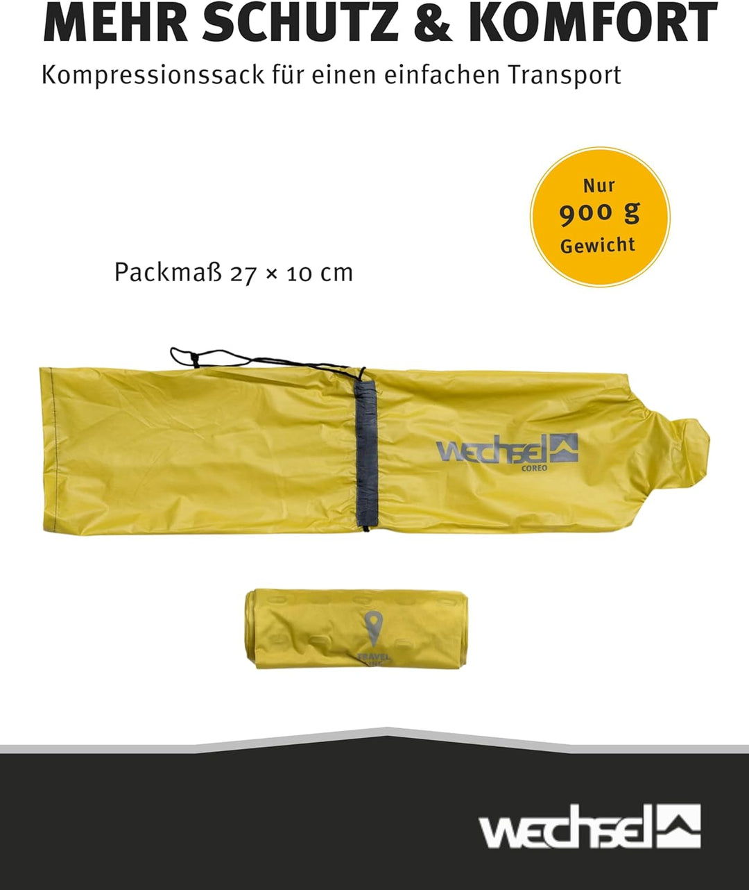 Wechsel Trekking Isomatte Coreo Luftbett Thermomatte Ultra Leicht Pumpe 0,9 kg