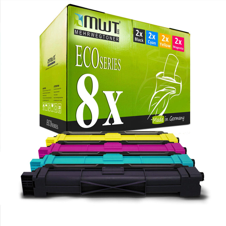 8X Kraft Office Supplies Toner kompatibel für Brother MFC 9130 9140 9330 9340 CW CDW CDN ersetzt TN-