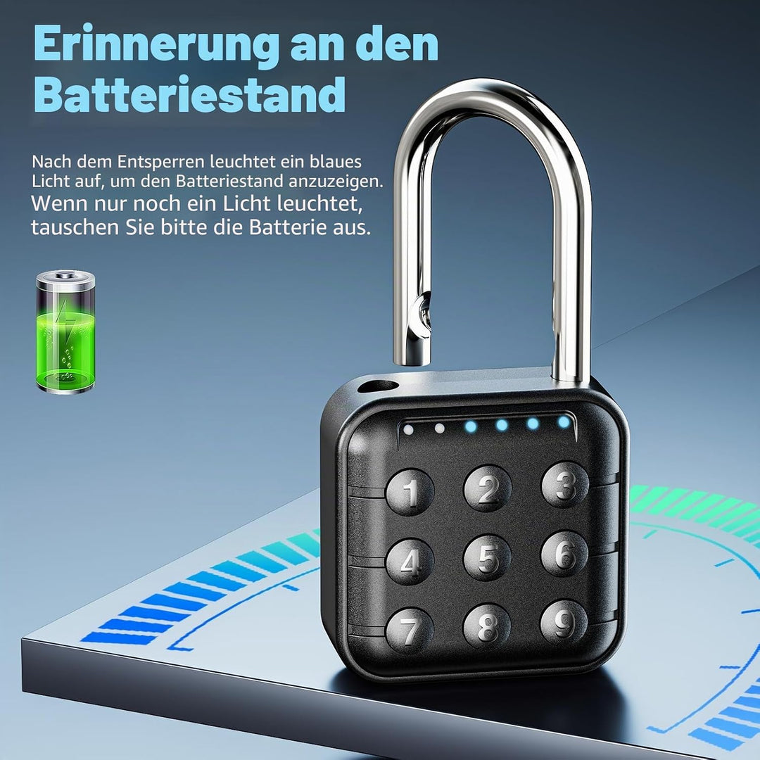 Zahlenschloss, Zahlenschloss für Spind, Schliessfach und Fitnessraumschloss – hohe Sicherheit, einfa