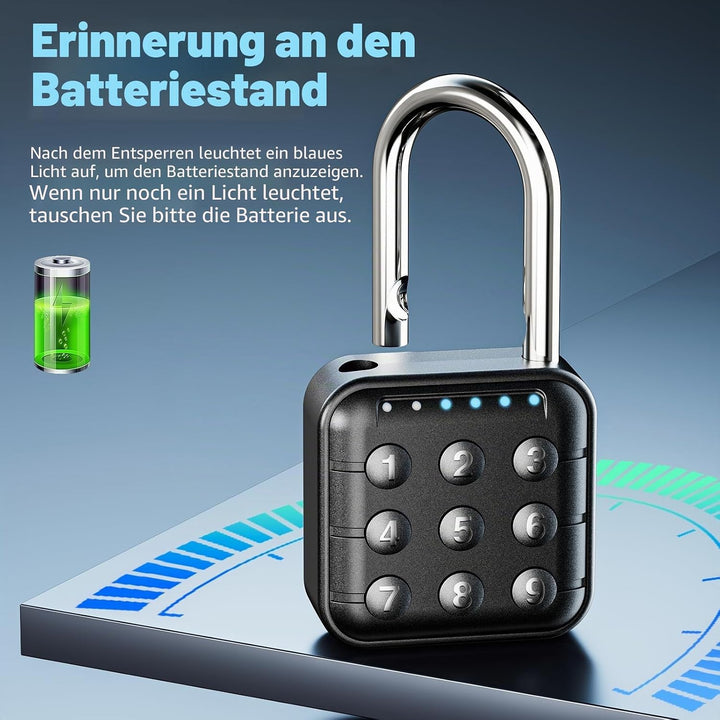 Zahlenschloss, Zahlenschloss für Spind, Schliessfach und Fitnessraumschloss – hohe Sicherheit, einfa