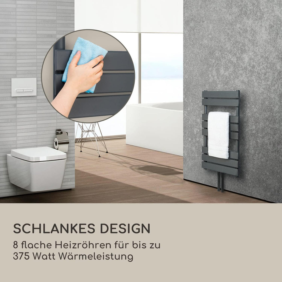 Blumfeldt Badheizkörper, Design Heizkörper Flach, Sparsamer Flachheizkörper Vertikal, Wand-Röhrenhei