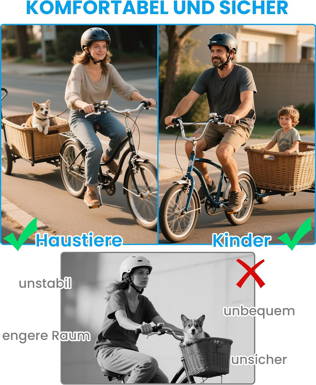 COICER Anhängerkupplung für Thule Chariot & Coaster | Fahrradanhänger Kupplung mit Sicherheitspin |