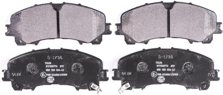 HELLA PAGID 8DB 355 024-621 Bremsbelagsatz - T2426 - Dicke/Stärke: 15.8mm - mit akustischer Verschle