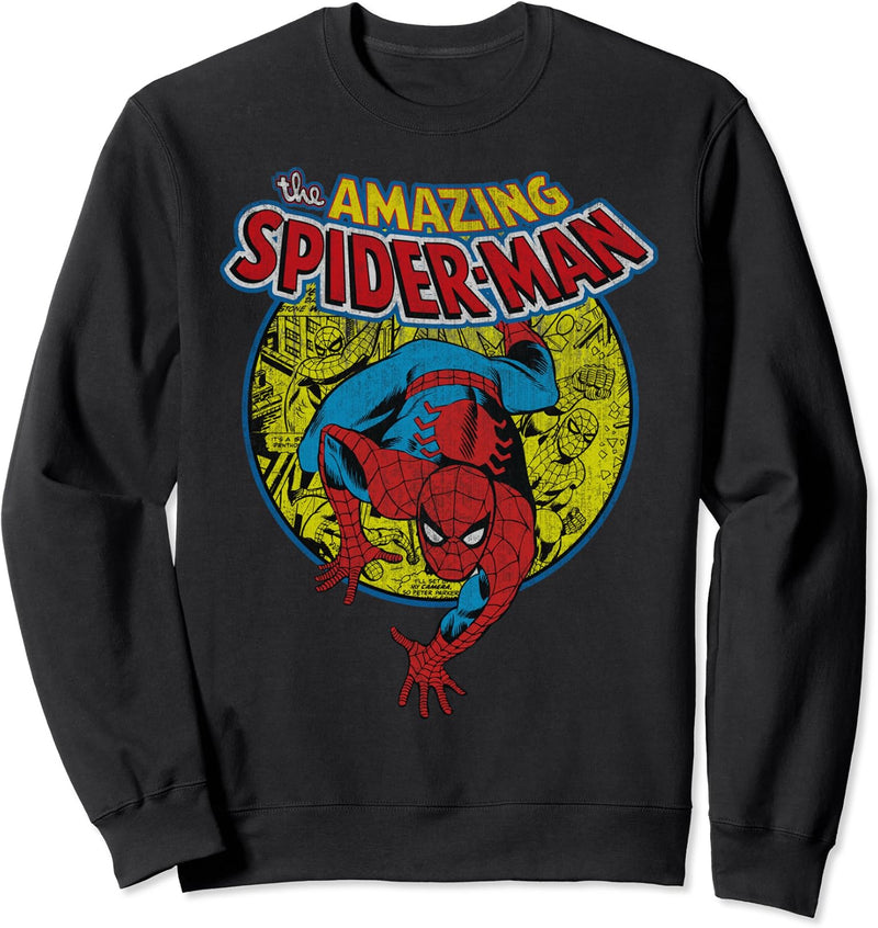 Marvel Amazing Spider-Man Vintage Comic Sweatshirt