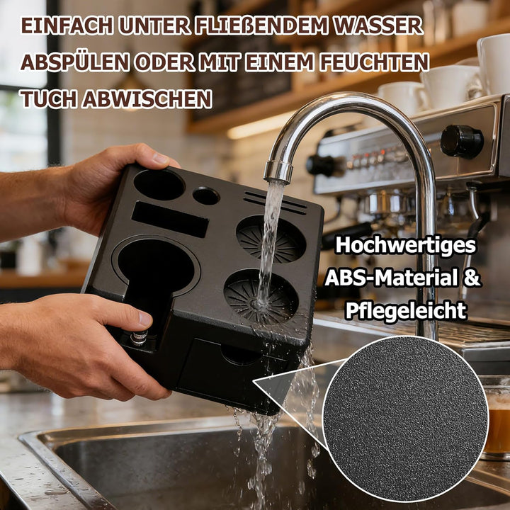 Tamperstation 51-54mm/58mm für Siebträger, Espresso Tamping Station aus ABS, Tamper Station Barista
