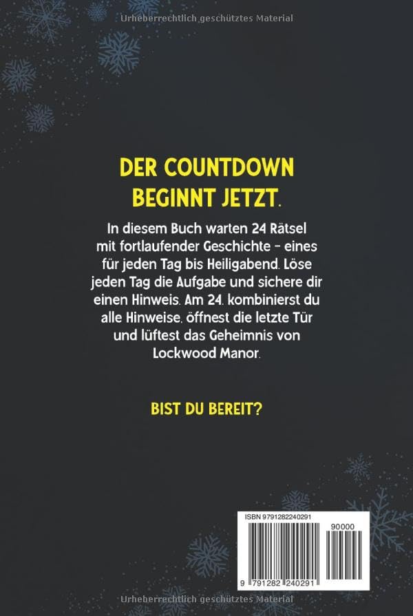 Escape Room Adventskalender für Erwachsene: 24-Tage-Challenge mit spannenden Rätseln zum Lösen bis W