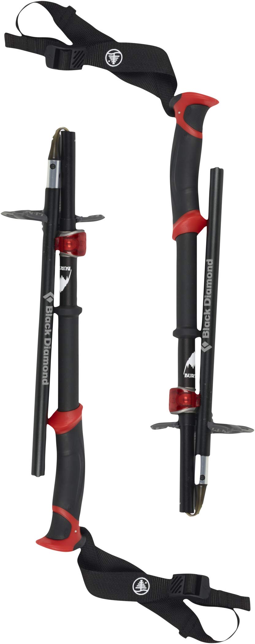 Burton Herren Teleskopstöcke Bd Compactor Pole L Black/Red, L Black/Red