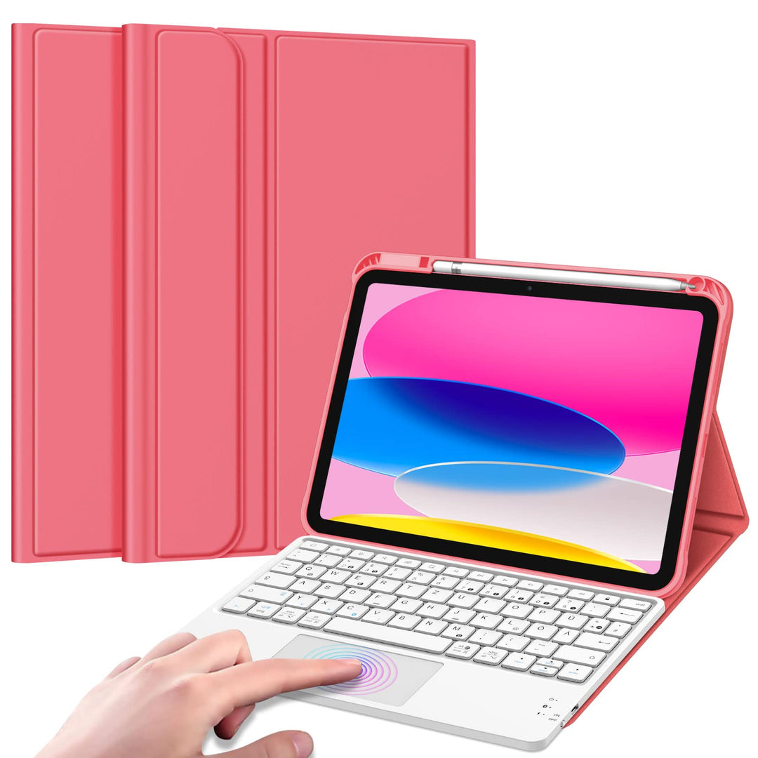 Fintie Tastatur Hülle für iPad 10. Generation 2022, iPad 10 Generation Hülle mit magnetisch Abnehmba