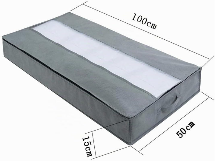 2 Stück Premium Unterbettkommode, Unterbett-Aufbewahrungsbehälter für unter dem Bett, Decken Organis