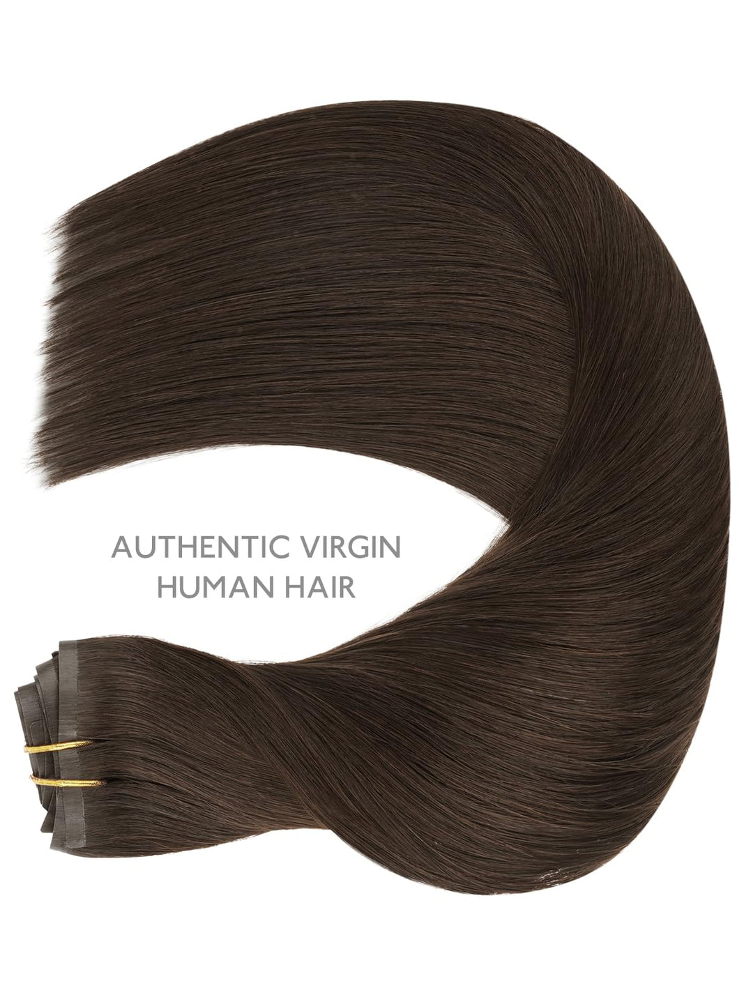 WENNALIFE Nahtlose Clip In Extensions Echthaar, 35cm 9pcs 130g Helles Dunkel Braun Echthaar Extensio