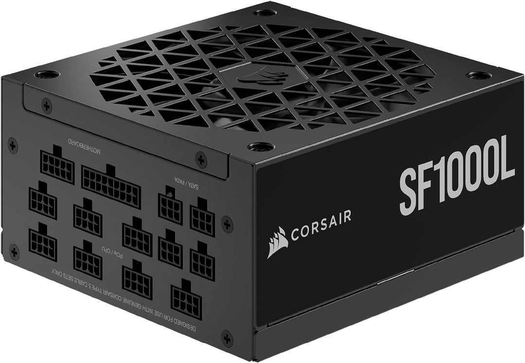 Corsair SF1000L Vollmodulares, Geräuscharmes SFX-Netzteil - ATX 3.0- Und PCIe 5.0-Kompatibel - Leise