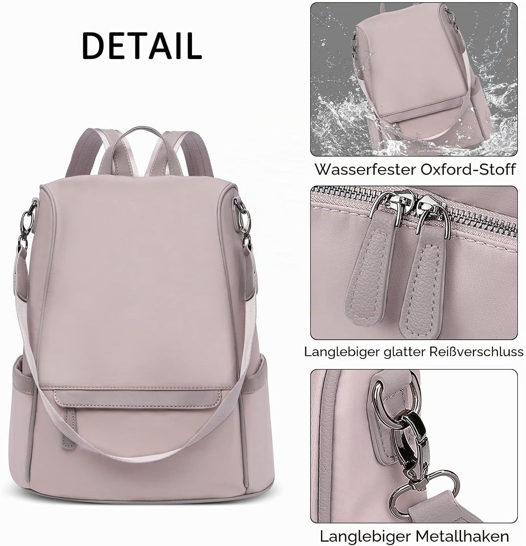 DORRISO Damen Rucksack Anti-Diebstahl Tagesrucksäcke Leicht Schulranzen Reise Rucksäcke Schulter Tas