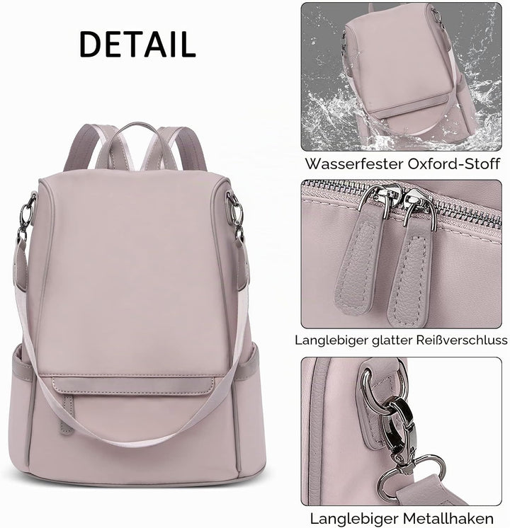 DORRISO Damen Rucksack Anti-Diebstahl Tagesrucksäcke Leicht Schulranzen Reise Rucksäcke Schulter Tas