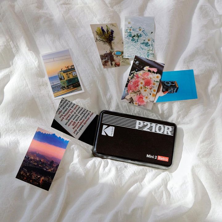 Kodak Mini 2 Retro mobiler Farbig Fotodrucker für Smartphone (iPhone & Android) - Weiss - 8 Blatt (5
