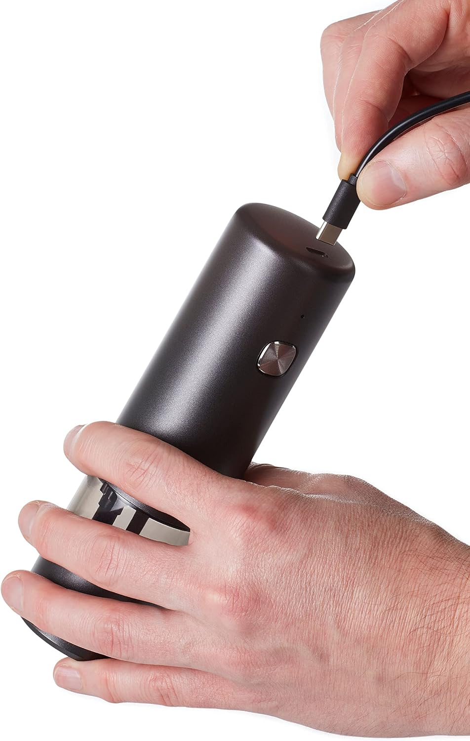 AdHoc Set elektrische aufladbare Salzmühle und Pfeffermühle i.Mill | langlebiges Keramikmahlwerk | M