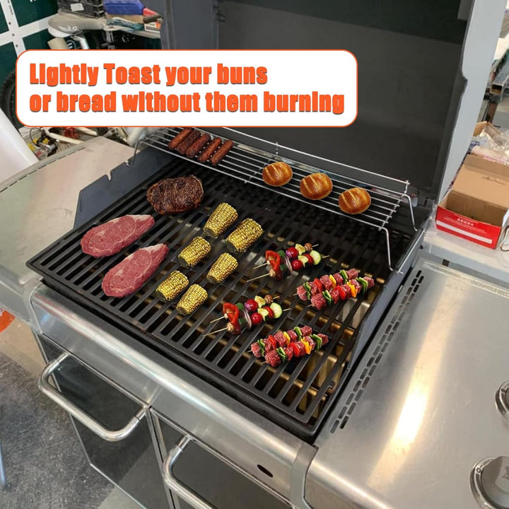 Denmay 65054 67,9CM Edelstahl Warmhalterost für Weber Genesis 300 Series E320 E330 S310 S320 S330 (2