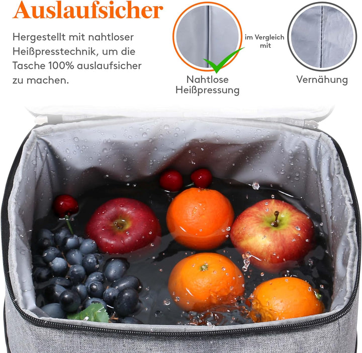Lifewit 26L Kühlrucksack Thermo Rucksack Kühltasche Isolierte Cooler Bag Weich Doppeldecker für Pick