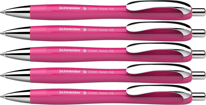 Schneider 132509 Slider Rave XB Kugelschreiber (Limitierte Sonderedition in power pink, Made in Germ