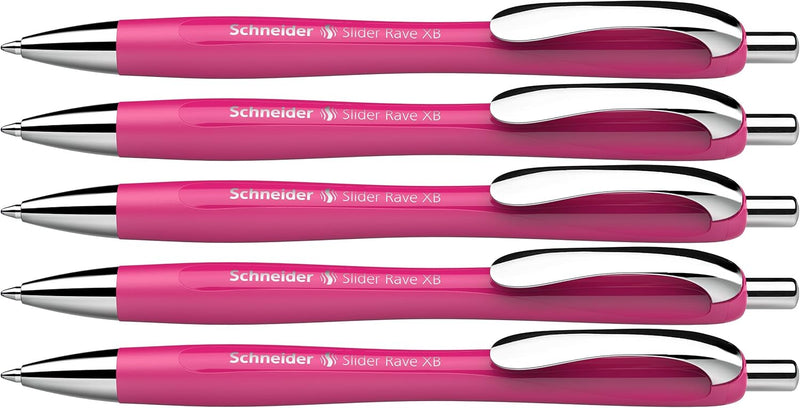 Schneider 132509 Slider Rave XB Kugelschreiber (Limitierte Sonderedition in power pink, Made in Germ