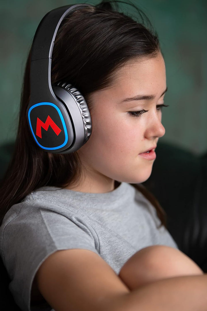 OTL Technologies TWEEN Bluetooth Kopfhörer Super Mario Icon (faltbar, gepolsterte Bügel, stylisches