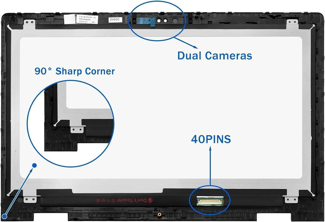 15,6 Zoll Bildschirm Ersatz für Dell Inspiron 15 5568 i5568 5578 i5578 5579 P58F P58F001 YM0K7 0YM0K