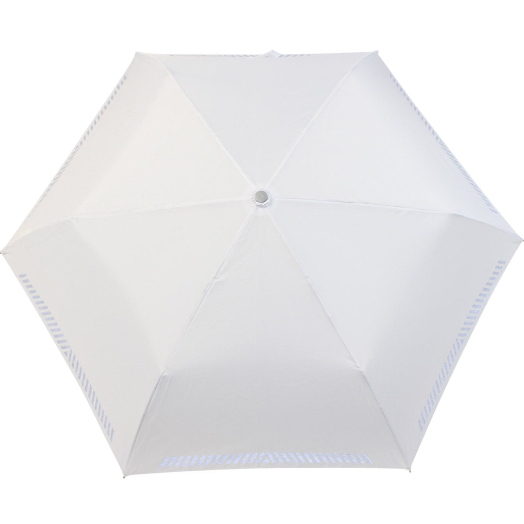 iX-brella Mini Hochzeits-Taschenschirm mit reflektierender Borte Namen und Herzen personalisiert Zwe