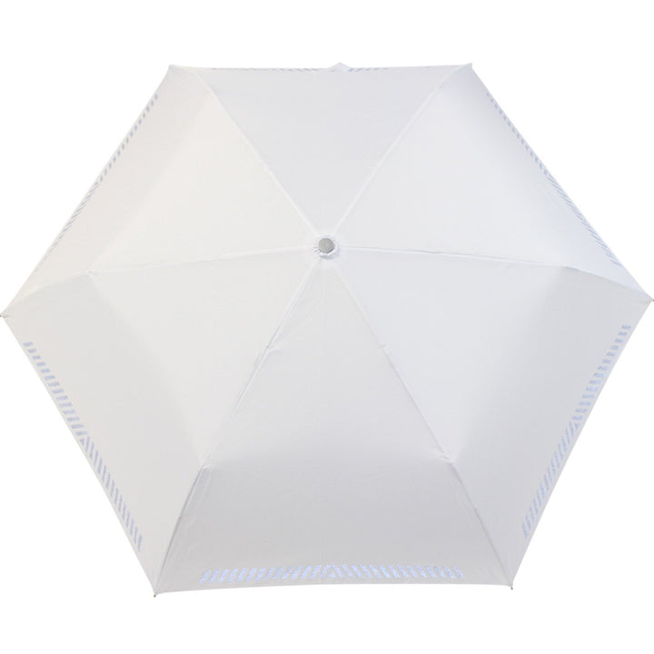 iX-brella Mini Hochzeits-Taschenschirm mit reflektierender Borte Namen und Herzen personalisiert Zwe